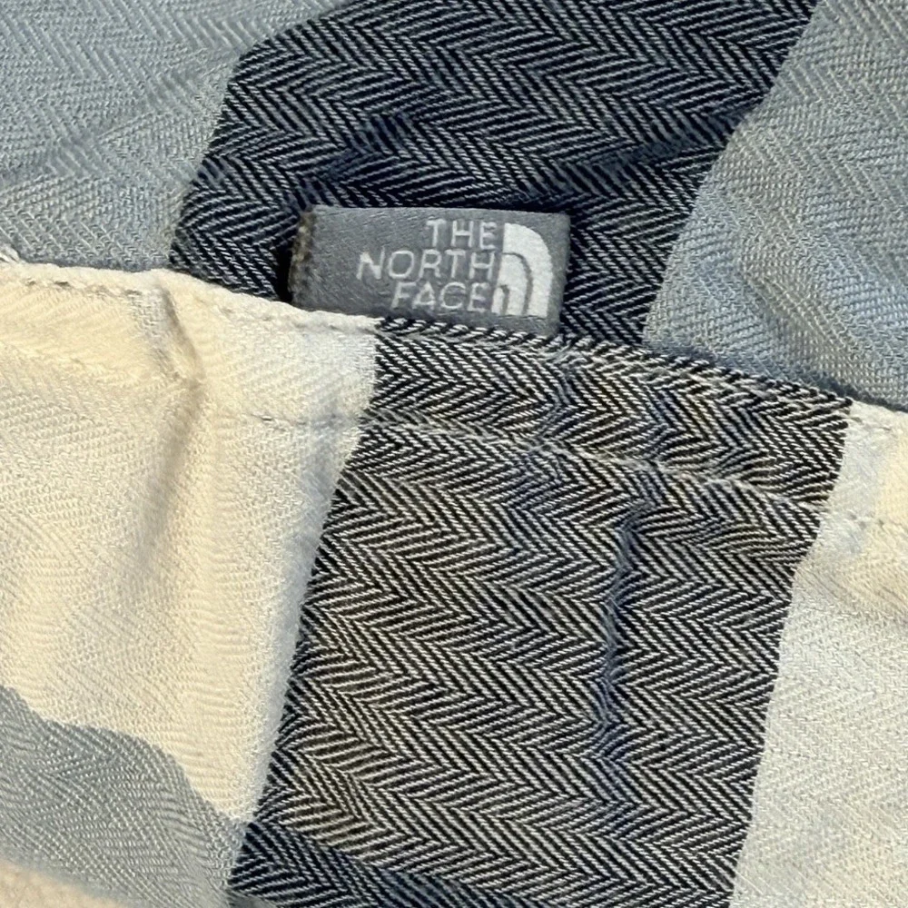The North Face Shirt Mens L Blue Check Short Sleeve Button Up Pocket